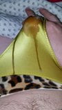 Cumming through brand new gold satin bikini snapshot 10