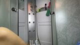 I take a shower and masturbate with a pink dildo snapshot 1