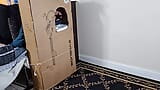 The wife decided to make her own gloryhole from a box, Watch what happened to her snapshot 1