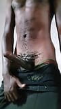 Twink africano cachondo mostrando su enorme polla negra en la mañana snapshot 4