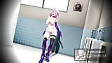 MMD R18 mash Kyrielight, Fate Grand Order, si jalang seksi dikongkek tanpa belas kasihan, hentai 3d snapshot 7