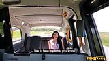 Fake Taxi - gorgeous tall slim French milf sex coach with big tits shows the driver how to fuck with handjob finish snapshot 4