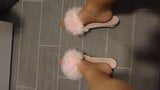 Tan Stockings & Pink Fluffy Slippers snapshot 2