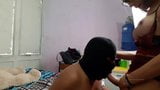 Huge cock TS  fucks her masked slave snapshot 4