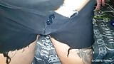 Wet Pussy rubbing in sexy shorts by step daddy snapshot 12