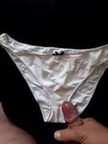 Another guy cumming on my wife's panties - knickers snapshot 2