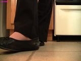 Caroline black flats kitchen noise shoeplay PREVIEW snapshot 8