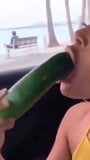 Cucumber blow job snapshot 2