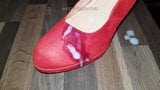 cum on borrowed red heels snapshot 4