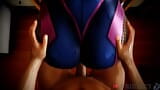 Overwatch D Va geneukt pijpbeurt aftrekken cowgirl door Monarchsfw (animatie met geluid) 3D Hentai porno sfm snapshot 20