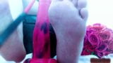 Hard foot domination from mistress and pretty hot footjob snapshot 7