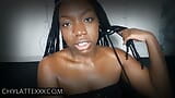 Long Wet Ebony Tongue JOI Tongue Fetish and Spit Fetish Chy Latte snapshot 13