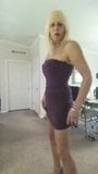 Purple mini dress and p pumps snapshot 1