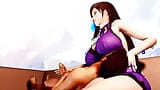 Tifa Places Her Massive Tits On His Face While Gently Stroking His Cock snapshot 2