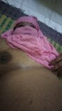 Coimbatore akka showing and rotating body on bed with sexy talk snapshot 20