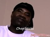 Big black dude Chopsticks loves wanking his huge tool snapshot 1