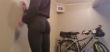 Having some fun in my favourite black yoga pants. snapshot 3