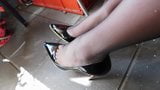 black nylon and heels!! snapshot 2