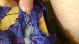 Cumming on Blue Lace Panties snapshot 3