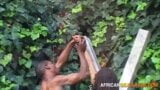 THICK African Nipple Clamp Domination in Public – BDSM snapshot 7