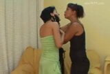 Mature woman jumps on the girl in Heels snapshot 2