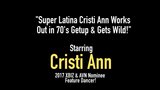 Super Latina Cristi Ann Works Out in 70's Getup & Gets Wild! snapshot 1