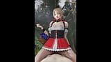 Lunafreya Cosplaying Little Red Riding Hood Loves To Sit On Big Dick With Sound snapshot 5