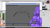 Mogi Origin - scenă de adult slimegirl violet (realizare) snapshot 4