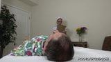 Granaatroos, verpleegster, voet ruikende aftrekbeurt snapshot 2