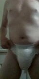 Pissing inside this new diaper snapshot 3