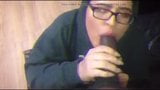 Latino femboy zuigt dikke grote zwarte lul snapshot 4