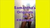 Samantha aubergine d'ébène sexy, bate et squirt énorme snapshot 2