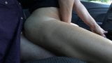 Wife Ass worship and vibe to orgasm in car snapshot 13