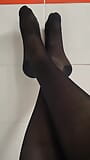 Legs in double nylons and boots snapshot 1