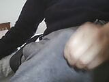 CUMMING through my tracksuit. PRECUM load snapshot 2