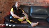 Cash Master in rubber with perfect feet tells you to send money findom PREVIEW snapshot 2