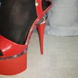 Sexy red high heels Lady Lee snapshot 1