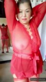 Mature Latina granny with saggy tits dancing snapshot 5