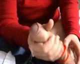 Red shirt handjob snapshot 9