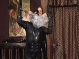 Dominatrix fucks this bound gimp in the face snapshot 5