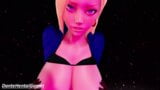 Android 18 (pov - deel 1) - zwarte handen spelen met haar grote tieten snapshot 12