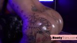 Inked curvy shemale breeded in doggystyle after blowjob snapshot 6