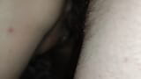 Blowjob sex in doggy style, hairy pussy drenched in cum snapshot 6