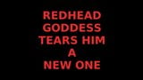 REDHEAD GODDESS TEARS HIM A NEW ONE snapshot 1
