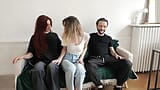 Amateur threesome - Deux déesses Françaises se partagent un mec chanceux. (English Sub) snapshot 6