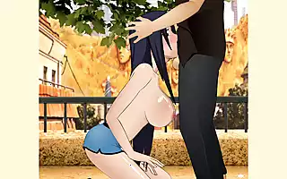 Mikoto Uchiha, die vollbusige MILF-Schlampe, lässt die erste ...