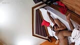 Oyo hotel c_c_t_v viral sex video.Room cleaner ne bnaya chupke se video Gujju cpl pkde gye Oyo hotel me sex krte.  snapshot 14