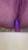 Gf rides purple dildo snapshot 2