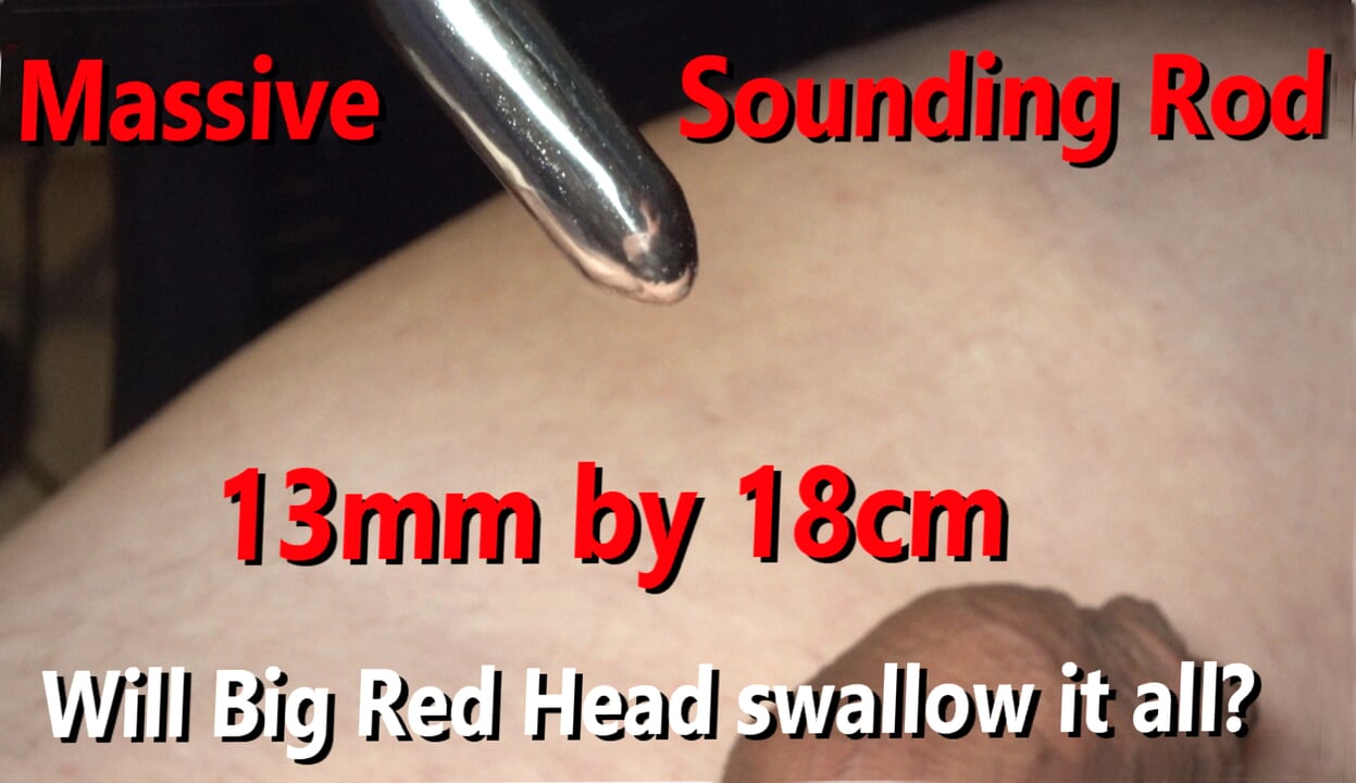 Uncut Cock deep Sounded oleh melampau ... mm Hegar Rod POV dengan audio langsung