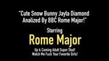 Cute Snow Bunny Jayla Diamond Analized By BBC Rome Major! snapshot 1